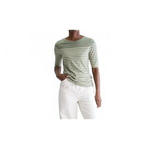 NEW BELLEROSE mias short sleeves top in stripe b green cream